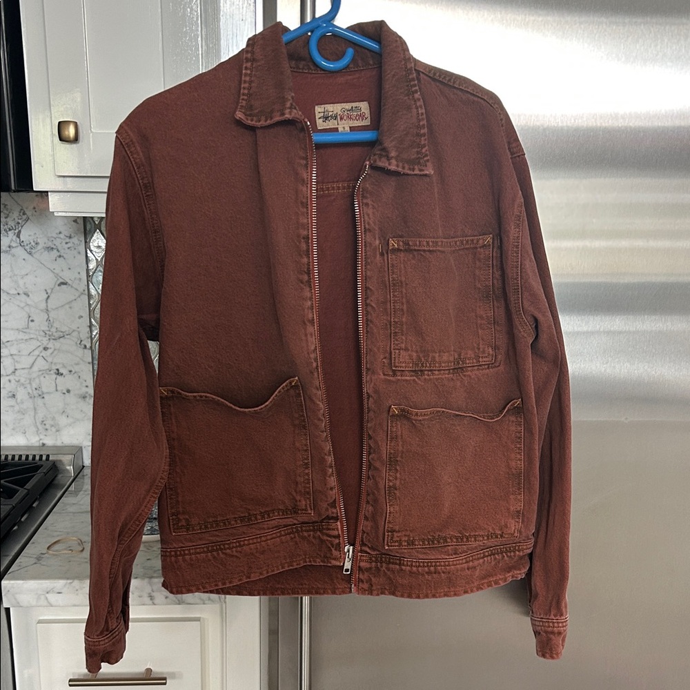 Stussy Rust Brown Denim Jacket